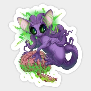 Alien Cat from Jupiter Sticker